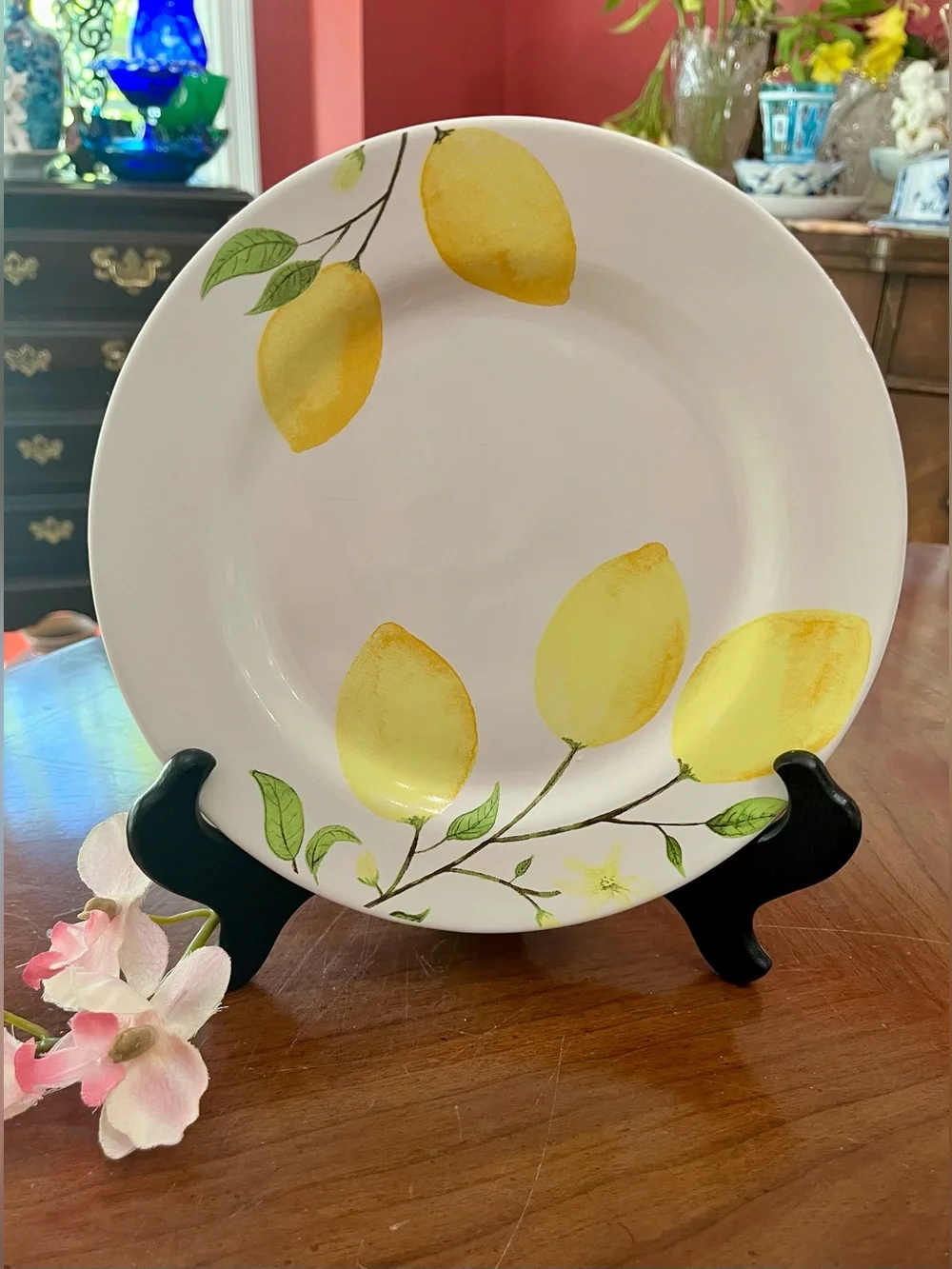 Sur La Table Set of 4/Lemon Salad Plates 8.5
